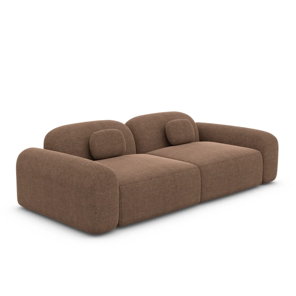Strukturstoff 2-Sitzer Couch Nuvia