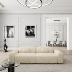 Strukturstoff 2-Sitzer Couch Nuvia