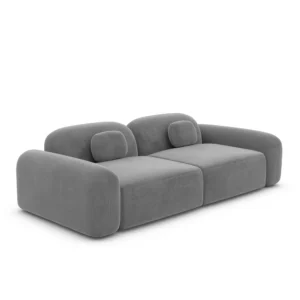 Samtstoff 2-Sitzer Couch Nuvia