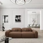 Echtleder 2-Sitzer Couch Nuvia