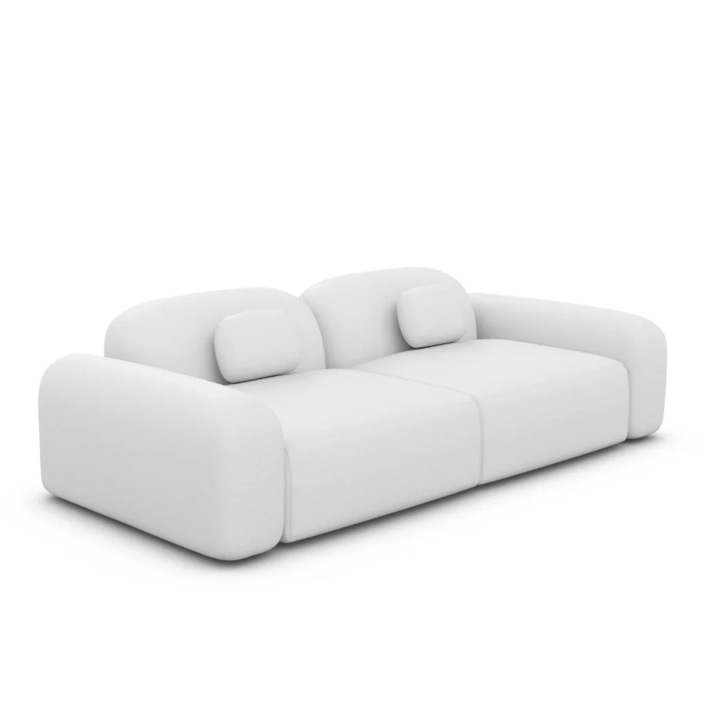 Echtleder 2-Sitzer Couch Nuvia