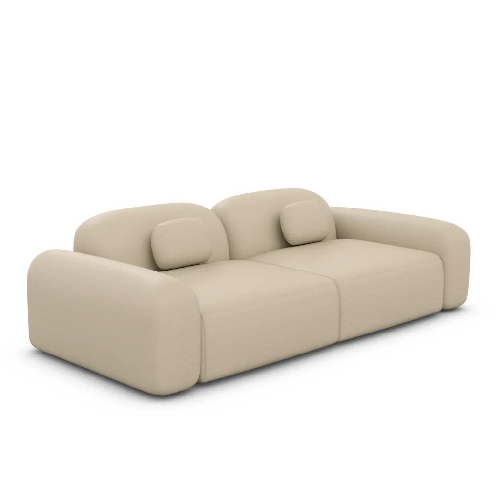 Kunstleder 2-Sitzer Couch Nuvia