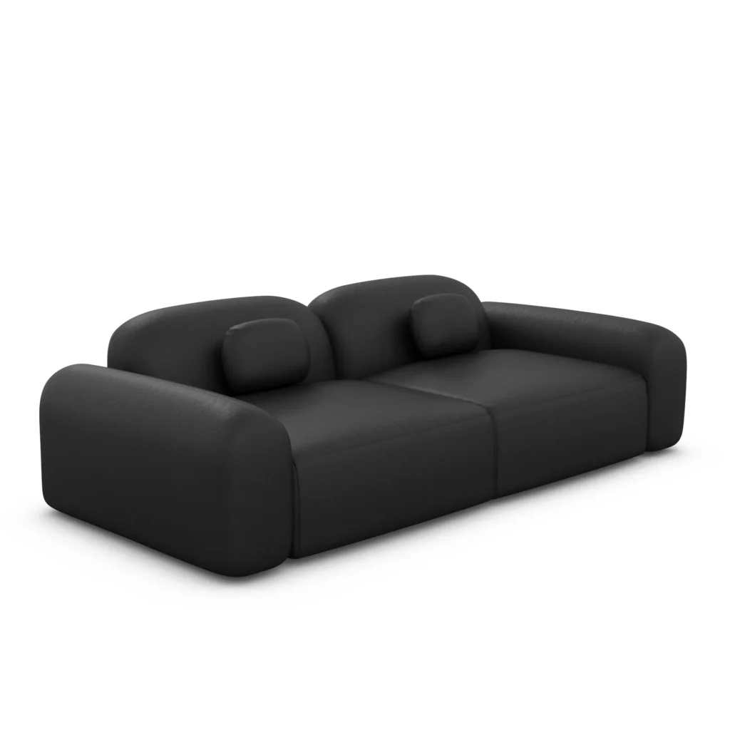Kunstleder 2-Sitzer Couch Nuvia