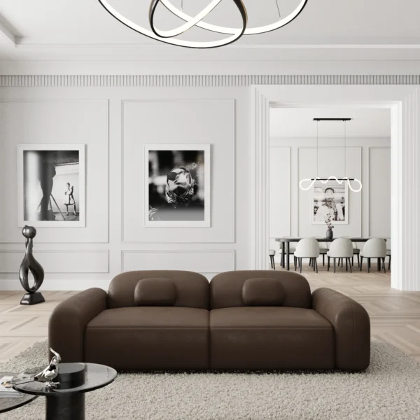 Kunstleder 2-Sitzer Couch Nuvia