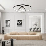 Samtstoff 3-Sitzer Couch Nuvia