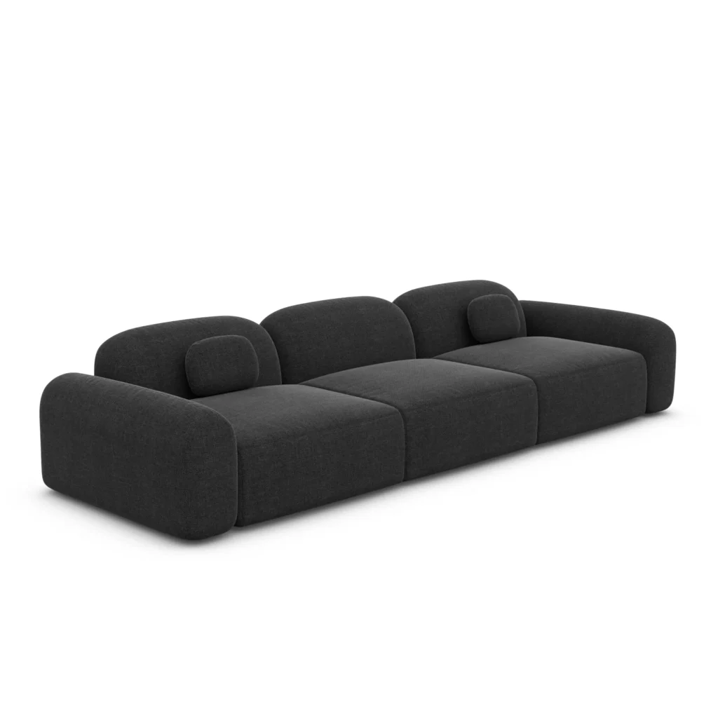 Strukturstoff 4-Sitzer Couch Nuvia