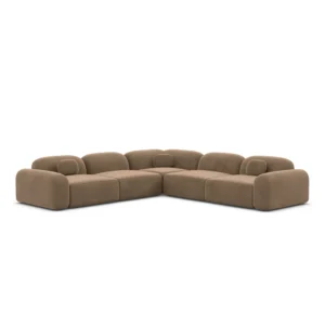 Samtstoff Ecksofa Nuvia