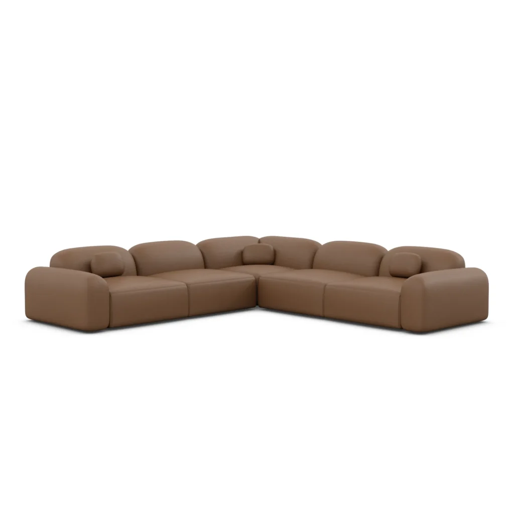 Echtleder Ecksofa Nuvia