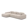 Strukturstoff L-Form Sofa Nuvia