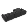 Strukturstoff L-Form Sofa Nuvia
