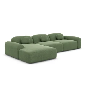 Strukturstoff L-Form Sofa Nuvia