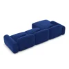 Samtstoff L-Form Sofa Nuvia