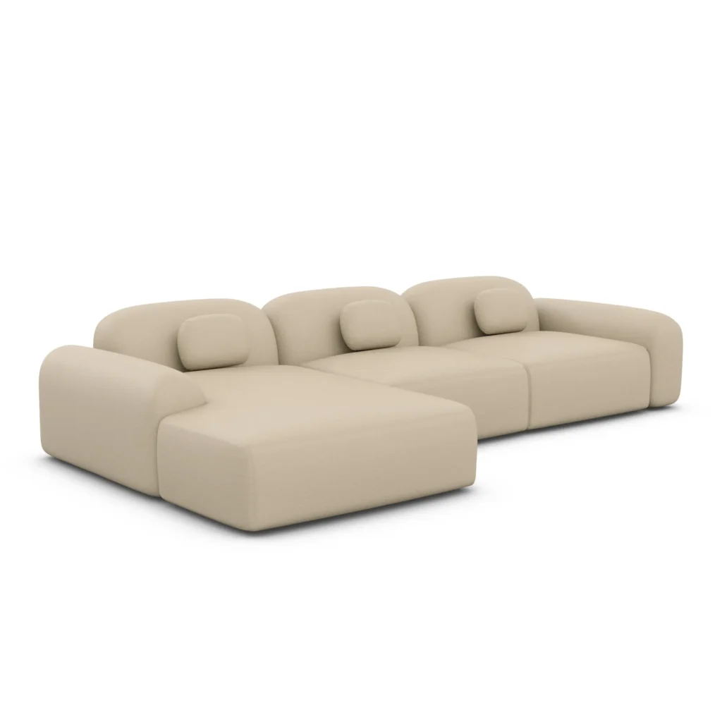Echtleder L-Form Sofa Nuvia