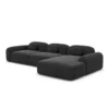 Strukturstoff L-Form Sofa Nuvia