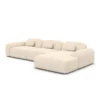 Strukturstoff L-Form Sofa Nuvia