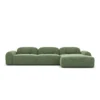 Strukturstoff L-Form Sofa Nuvia