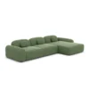 Strukturstoff L-Form Sofa Nuvia