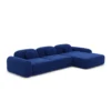 Samtstoff L-Form Sofa Nuvia