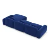 Samtstoff L-Form Sofa Nuvia