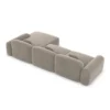 Samtstoff L-Form Sofa Nuvia