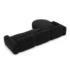 Samtstoff L-Form Rund Sofa Nuvia