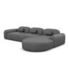 Kunstleder L-Form Rund Sofa Nuvia