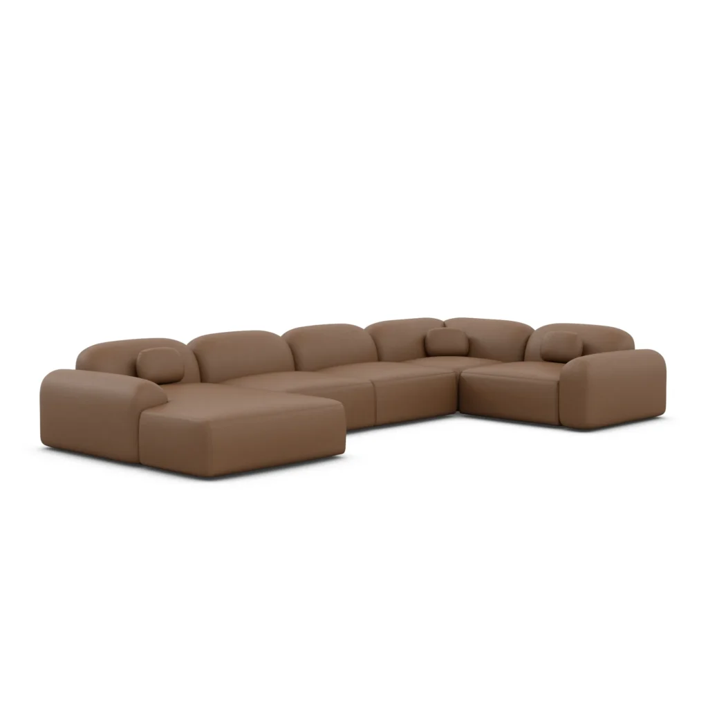 Echtleder U-Form XL Wohnlandschaft Nuvia