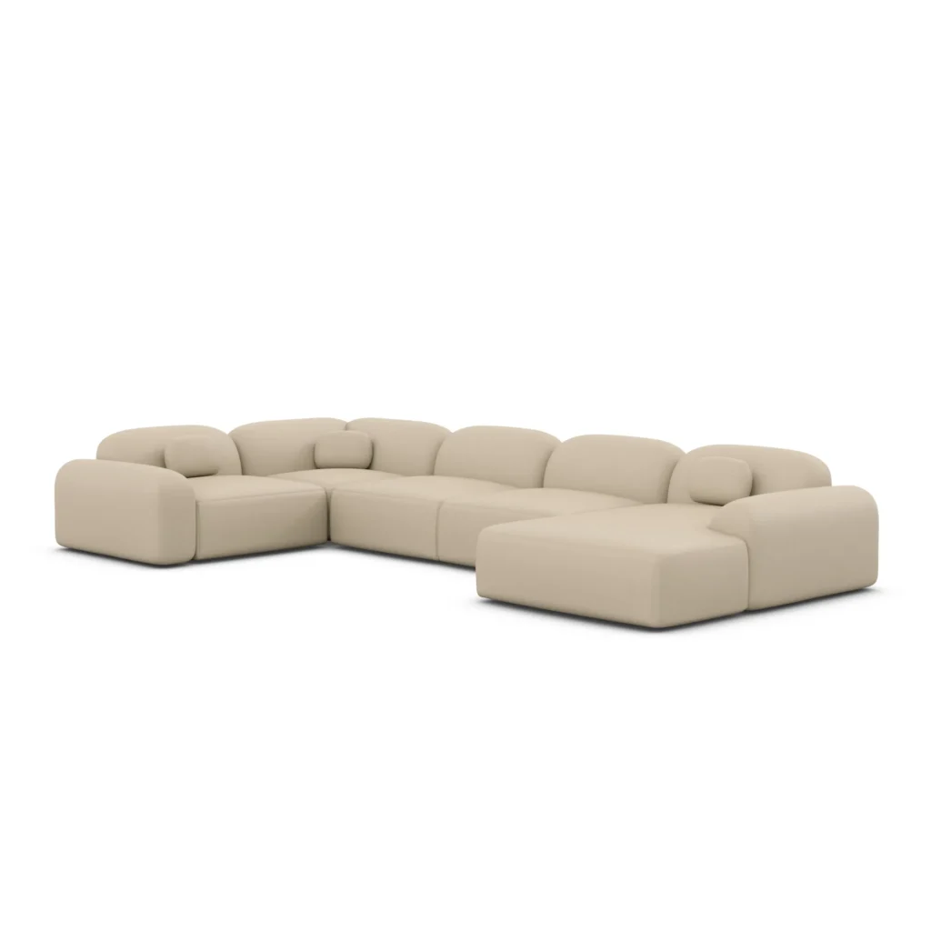 Echtleder U-Form XL Wohnlandschaft Nuvia