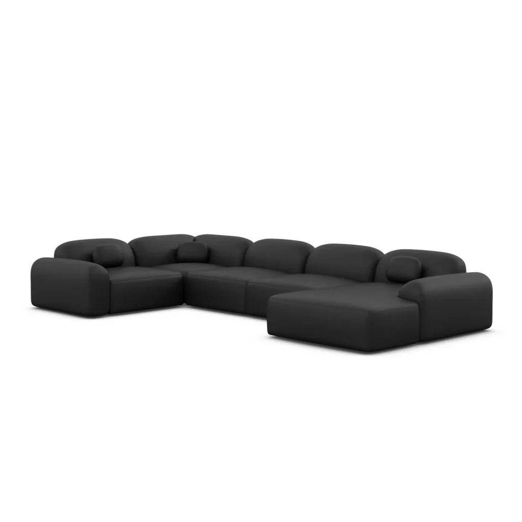 Kunstleder U-Form XL Wohnlandschaft Nuvia