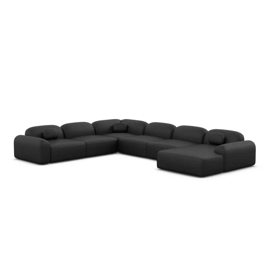 Echtleder U-Form XXL Wohnlandschaft Nuvia