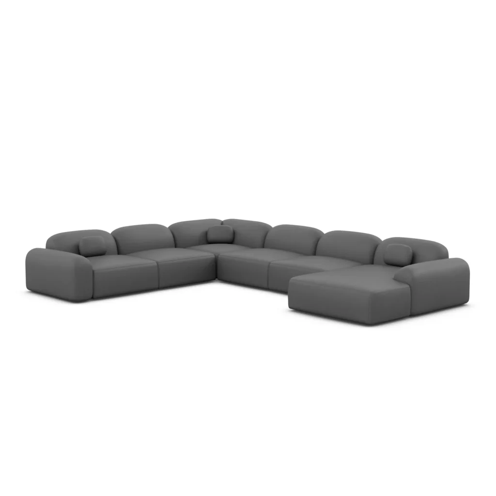 Kunstleder U-Form XXL Wohnlandschaft Nuvia