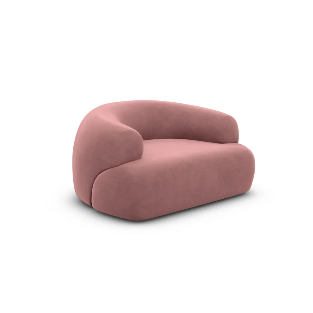 Samtstoff Sessel Poliva