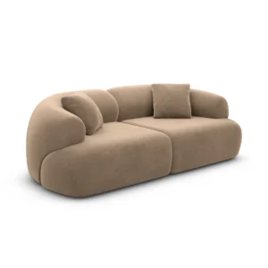 Samtstoff 2-Sitzer Couch Poliva