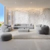 Samtstoff 2-Sitzer Couch Poliva – Bild 46