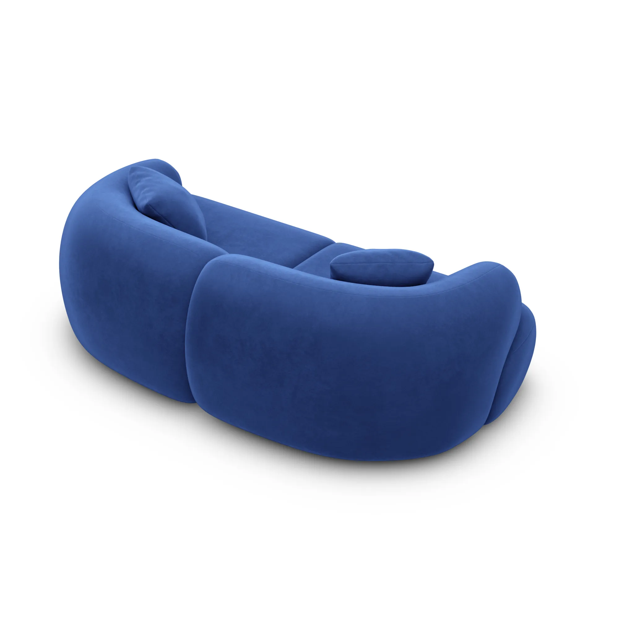 Samtstoff 2-Sitzer Couch Poliva – Bild 3