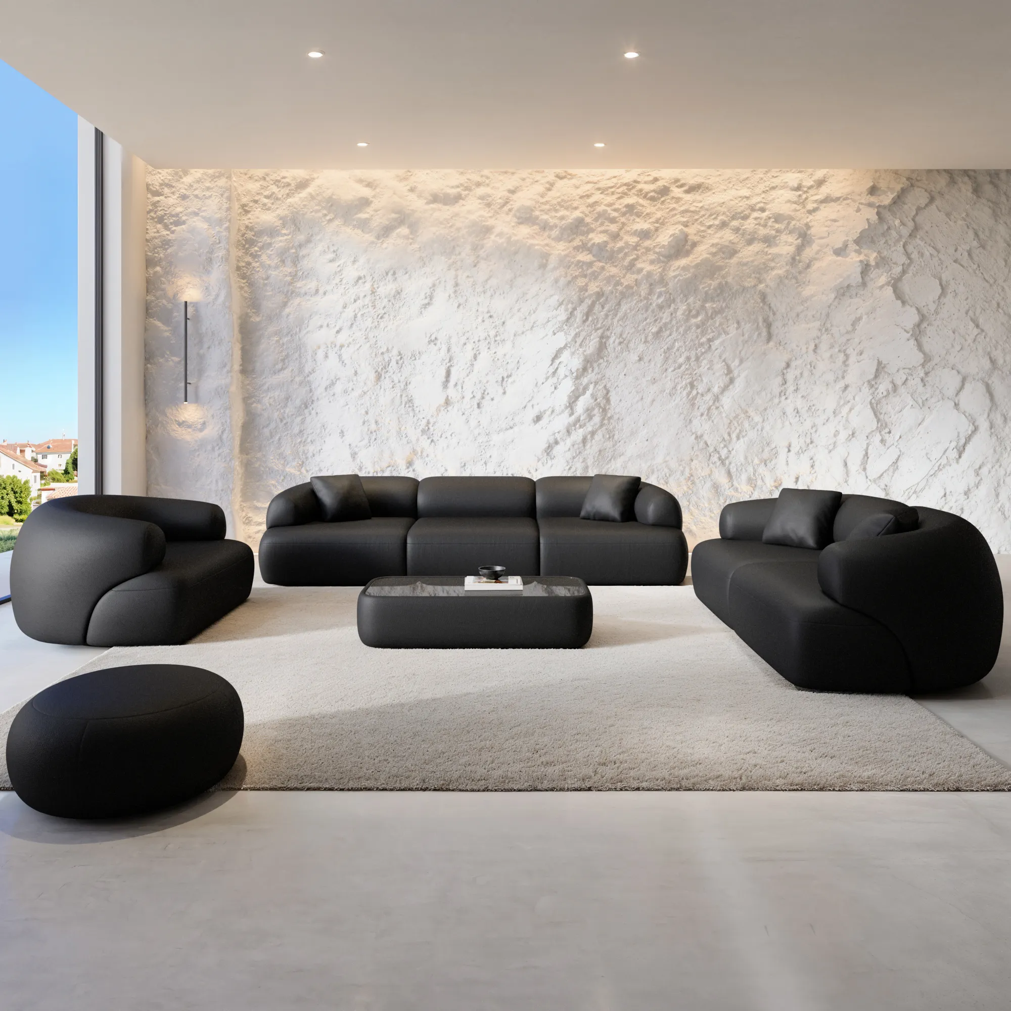 Kunstleder 2-Sitzer Couch Poliva – Bild 32