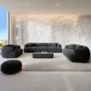 Strukturstoff 3-Sitzer Couch Poliva – Bild 40