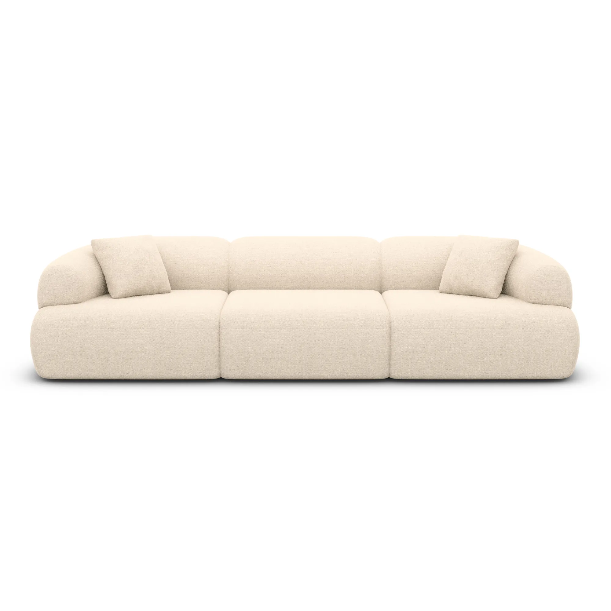 Strukturstoff 3-Sitzer Couch Poliva – Bild 5