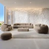 Samtstoff 3-Sitzer Couch Poliva – Bild 37