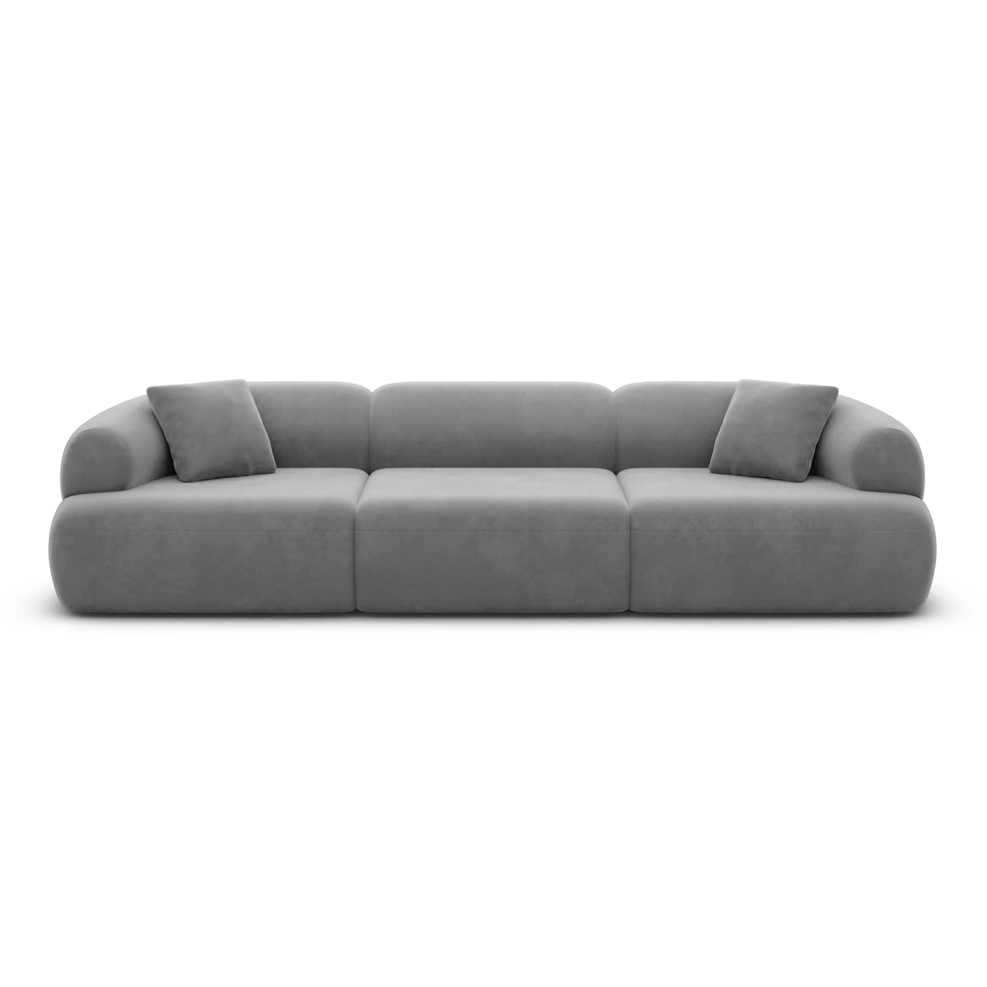 Samtstoff 3-Sitzer Couch Poliva – Bild 20