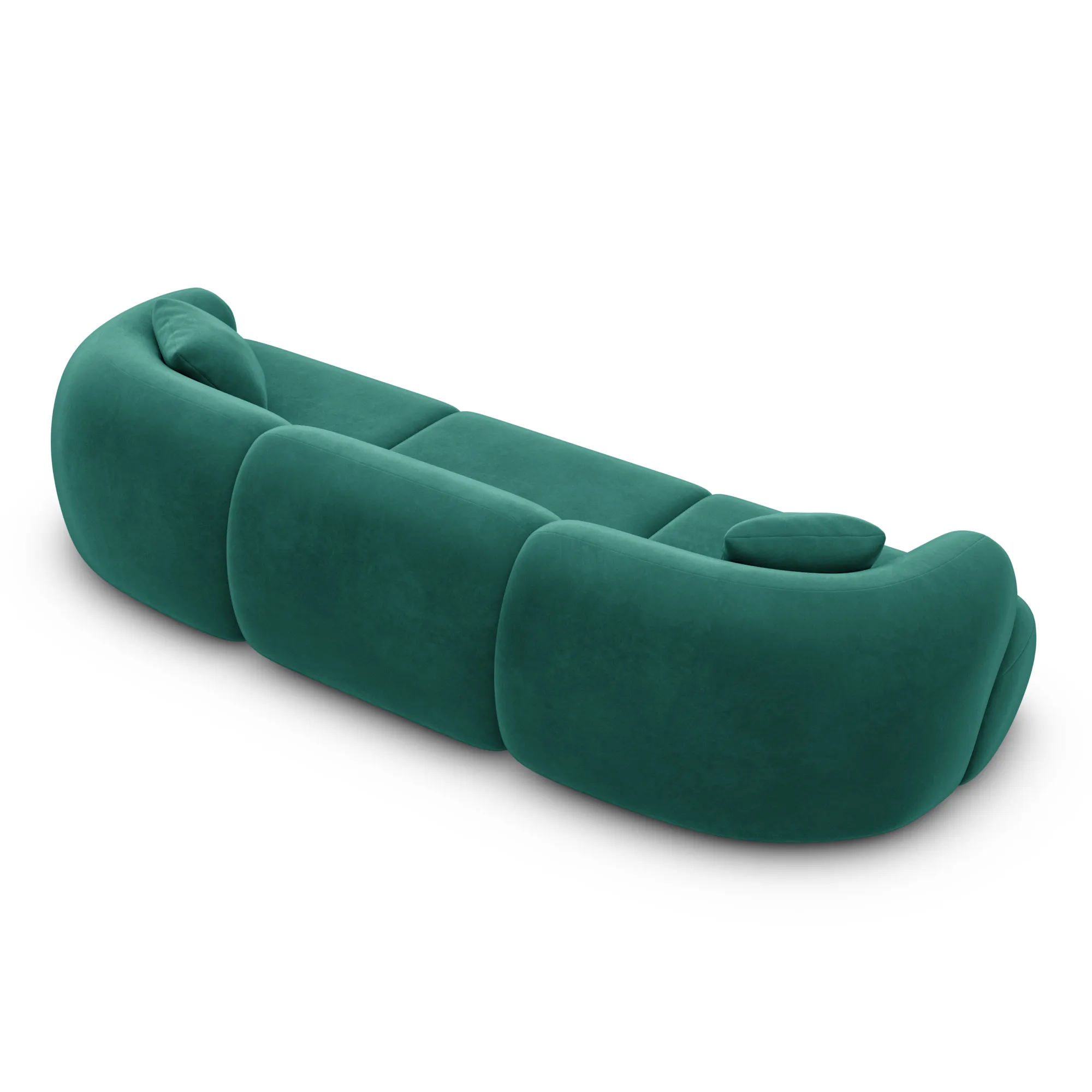 Samtstoff 3-Sitzer Couch Poliva – Bild 24
