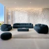 Samtstoff 3-Sitzer Couch Poliva – Bild 42
