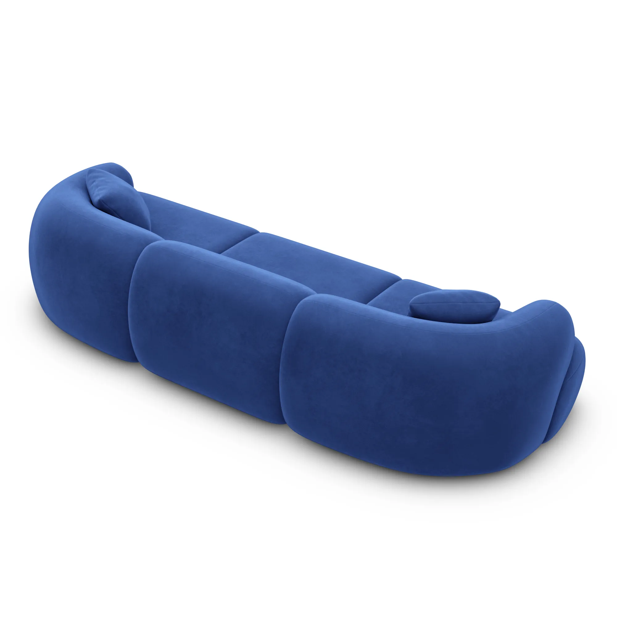 Samtstoff 3-Sitzer Couch Poliva – Bild 36