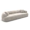 Samtstoff 3-Sitzer Couch Poliva