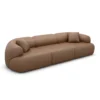 Echtleder 3-Sitzer Couch Poliva – Bild 4