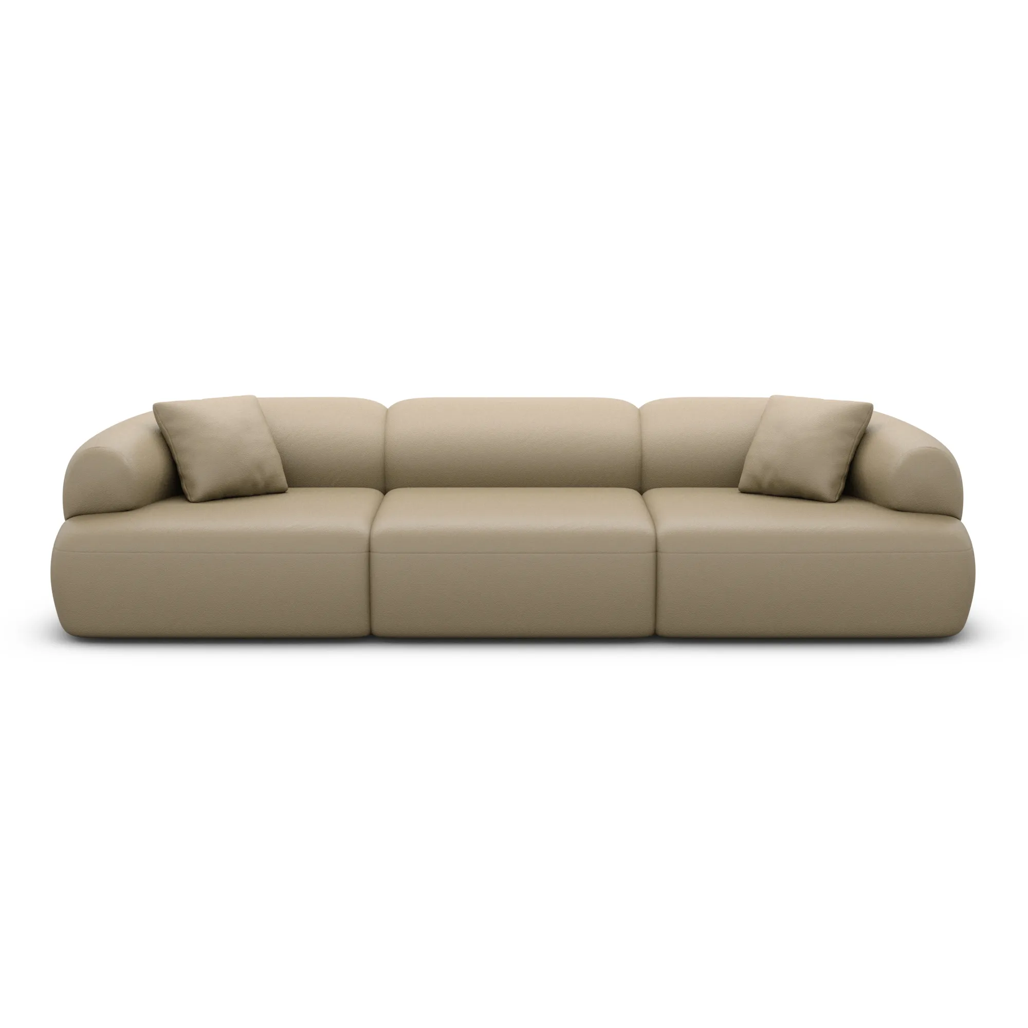 Echtleder 3-Sitzer Couch Poliva – Bild 8