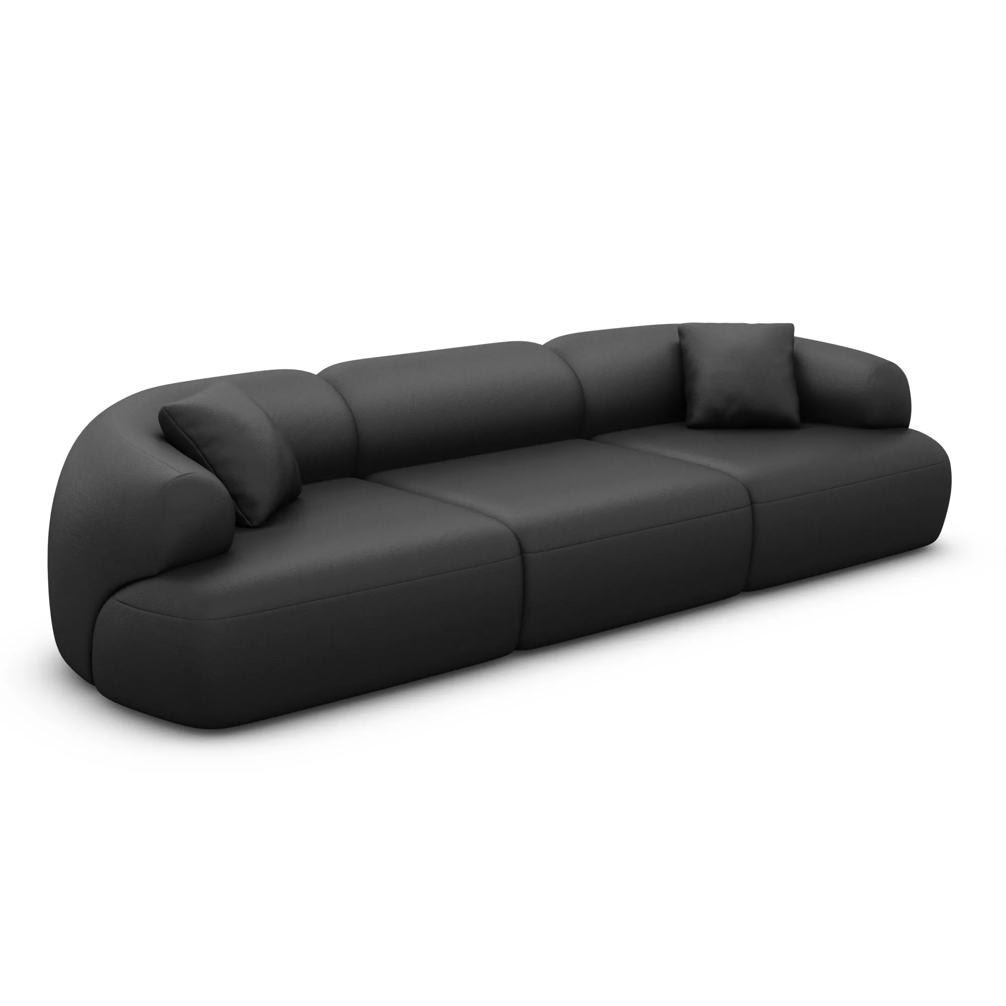 Kunstleder 3-Sitzer Couch Poliva – Bild 19
