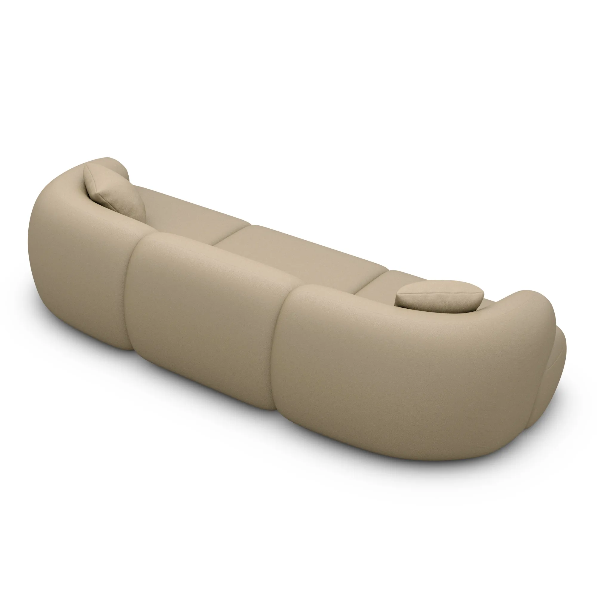 Kunstleder 3-Sitzer Couch Poliva – Bild 3