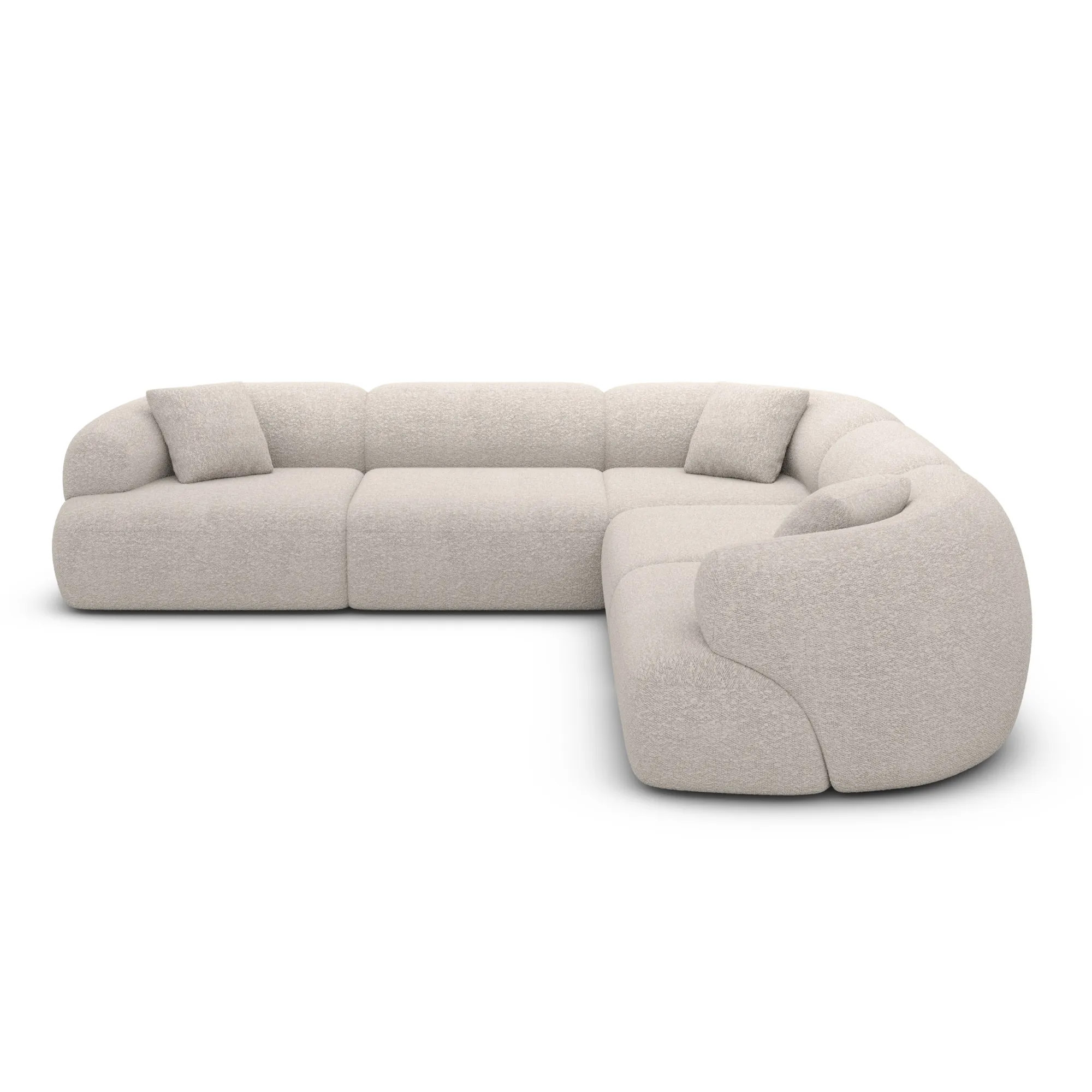Bouclé Ecksofa Poliva – Bild 8