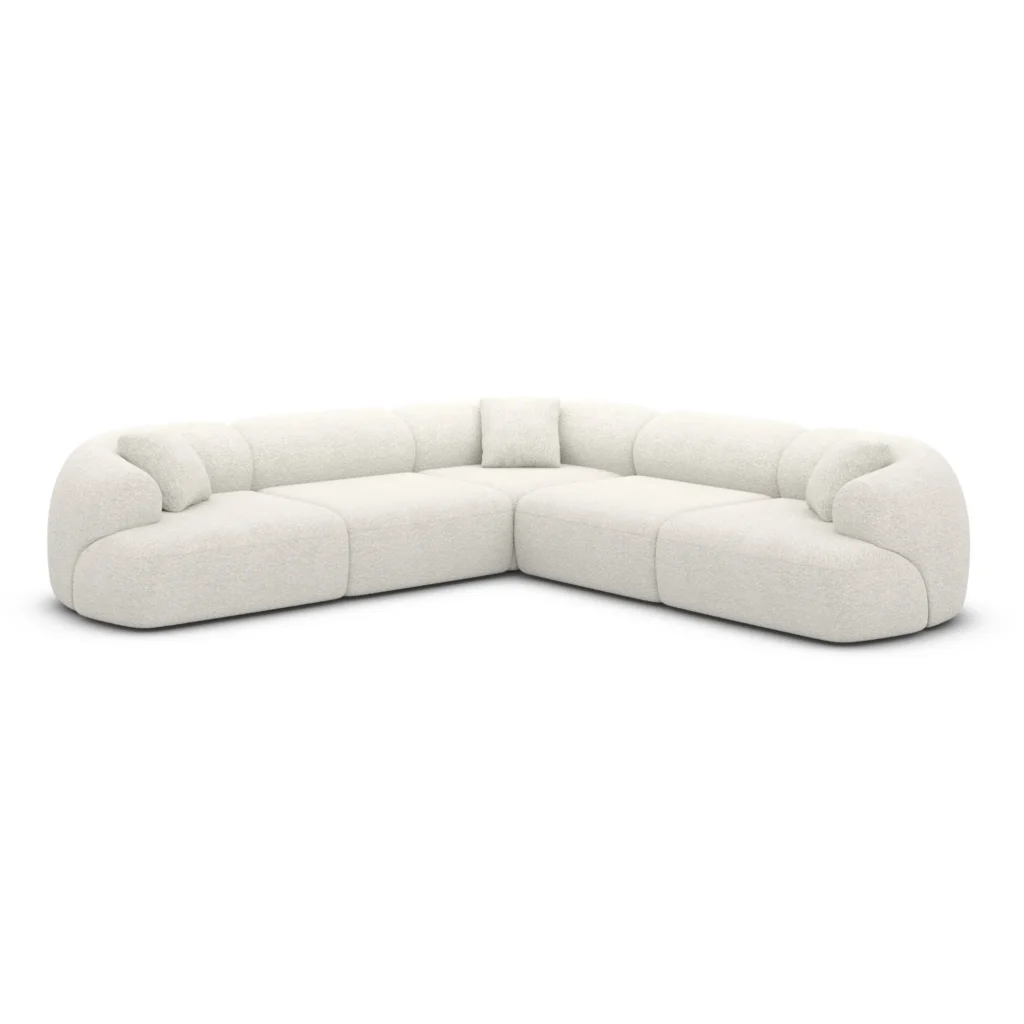 Bouclé Ecksofa Poliva